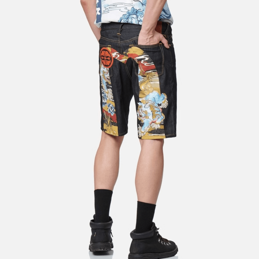 Джинсовые шорты EVISU SS22 m - изображение 3