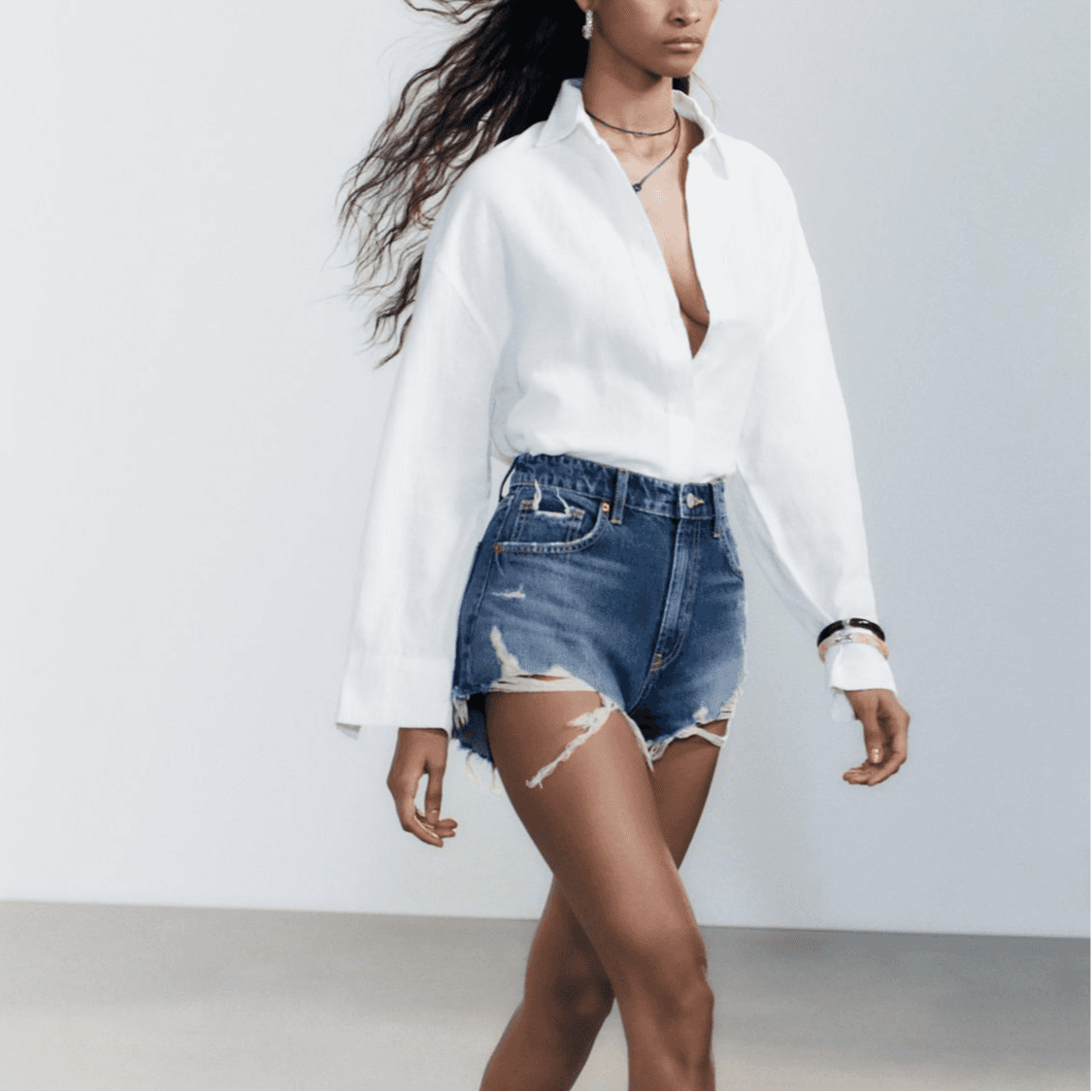 ZARA Trf Denim Shorts - изображение 5
