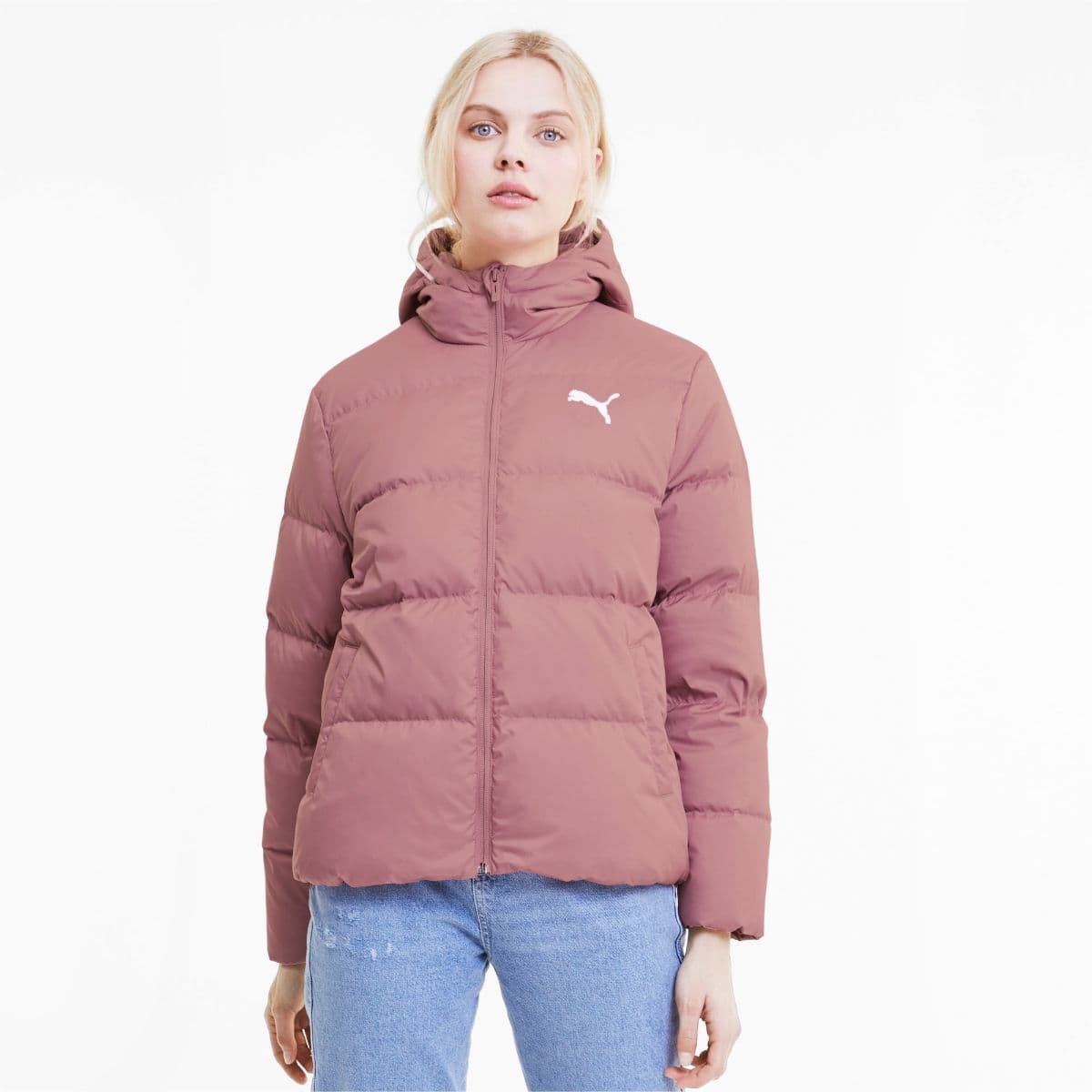 Пуховик Puma Logo Hooded Down Jacket - изображение 3