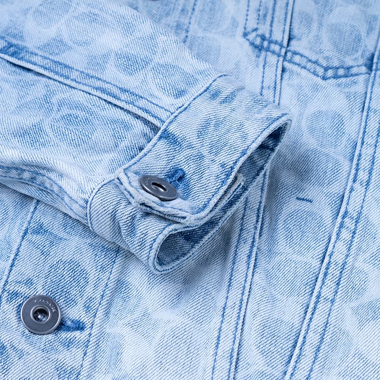 Джинсовая куртка COACH Logo Print Denim Jacket - изображение 10