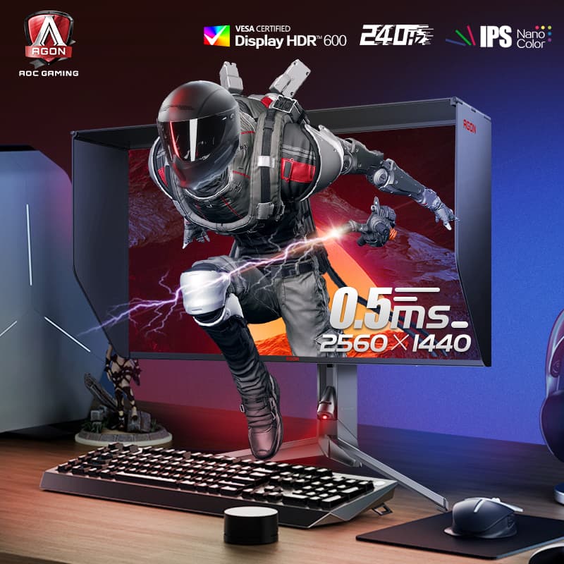 AOC AG274QZP 27 2K NanoIPS 240HZ 0.5ms HDR600 - изображение 2