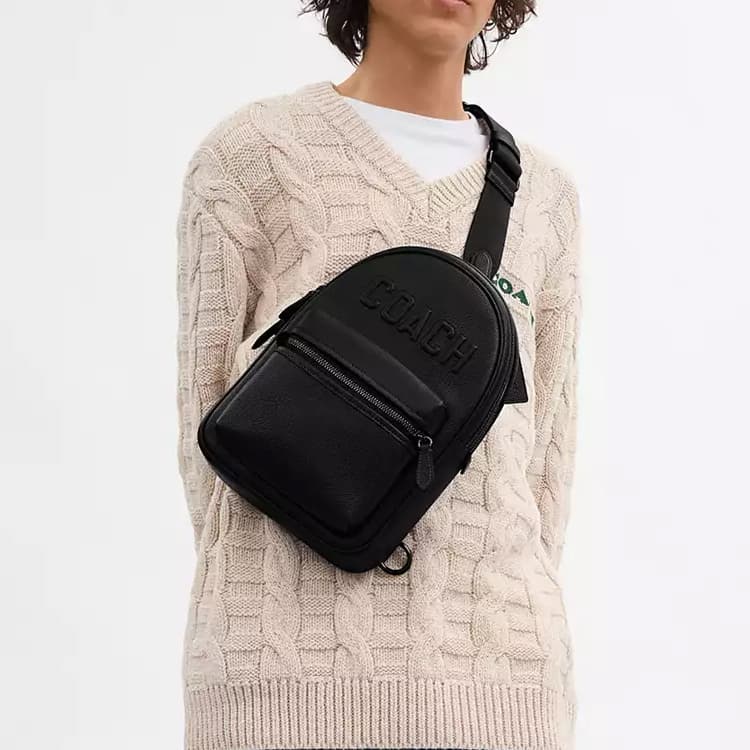 Нагрудная сумка COACH Crossbody Bag Black - изображение 5