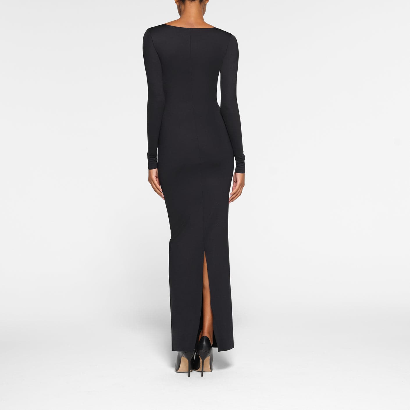 Платье SKIMS Body Long Sleeve Dress Onyx - изображение 4