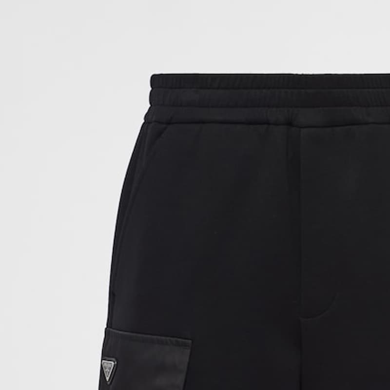 Шорты Prada Logo Patch Shorts Black - изображение 6