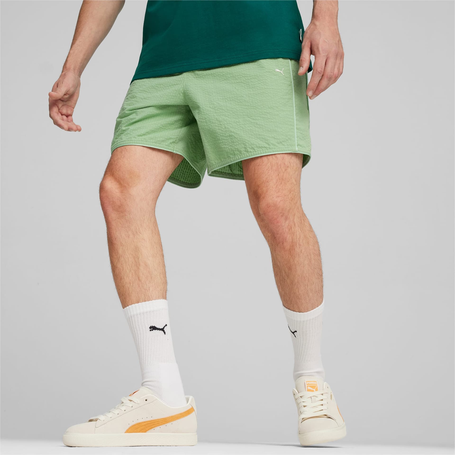 Шорты PUMA MMQ Shorts Green - изображение 3