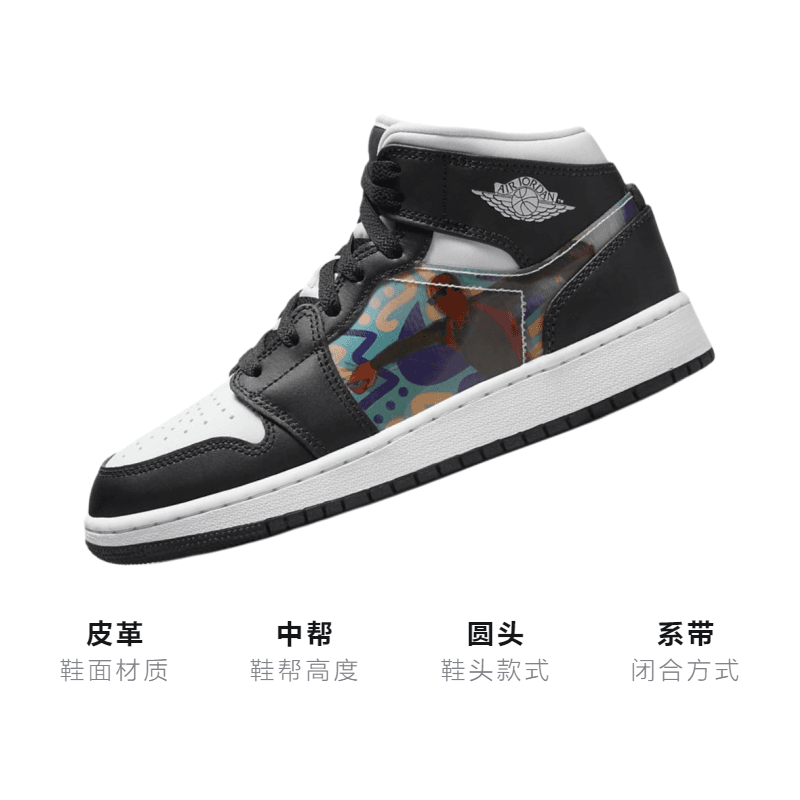 Кроссовки для баскетбола Jordan Air Jordan 1 Mid GS - изображение 3