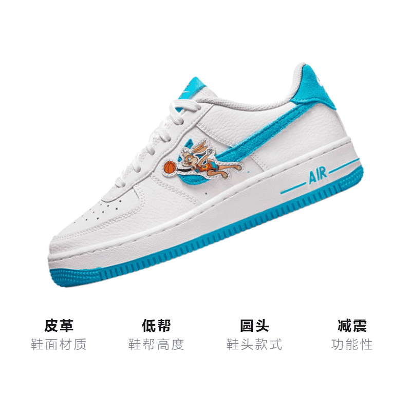 Кроссовки Space Jam x Nike Air Force 1 Low Tune Squad GS - изображение 3