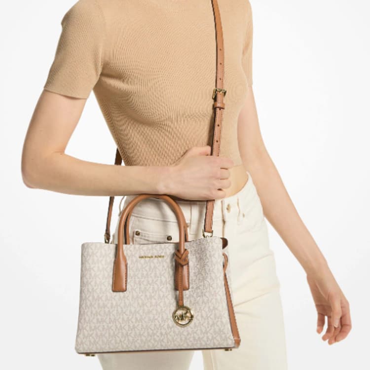 Сумка Michael Kors Ruthie Vanilla White Acorn Brown - изображение 5