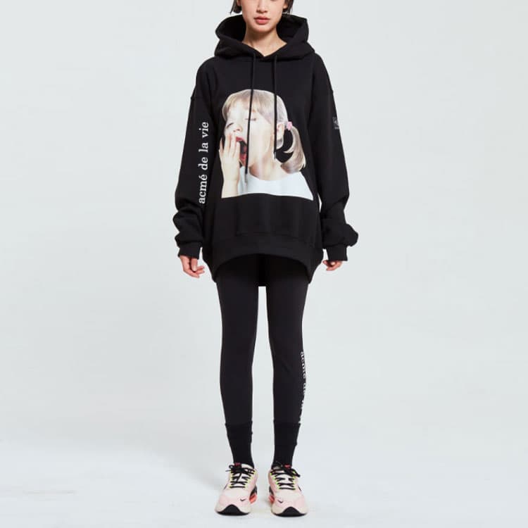 Худи acme de la vie ADLV Yawn Girl Hoodie Black - изображение 2