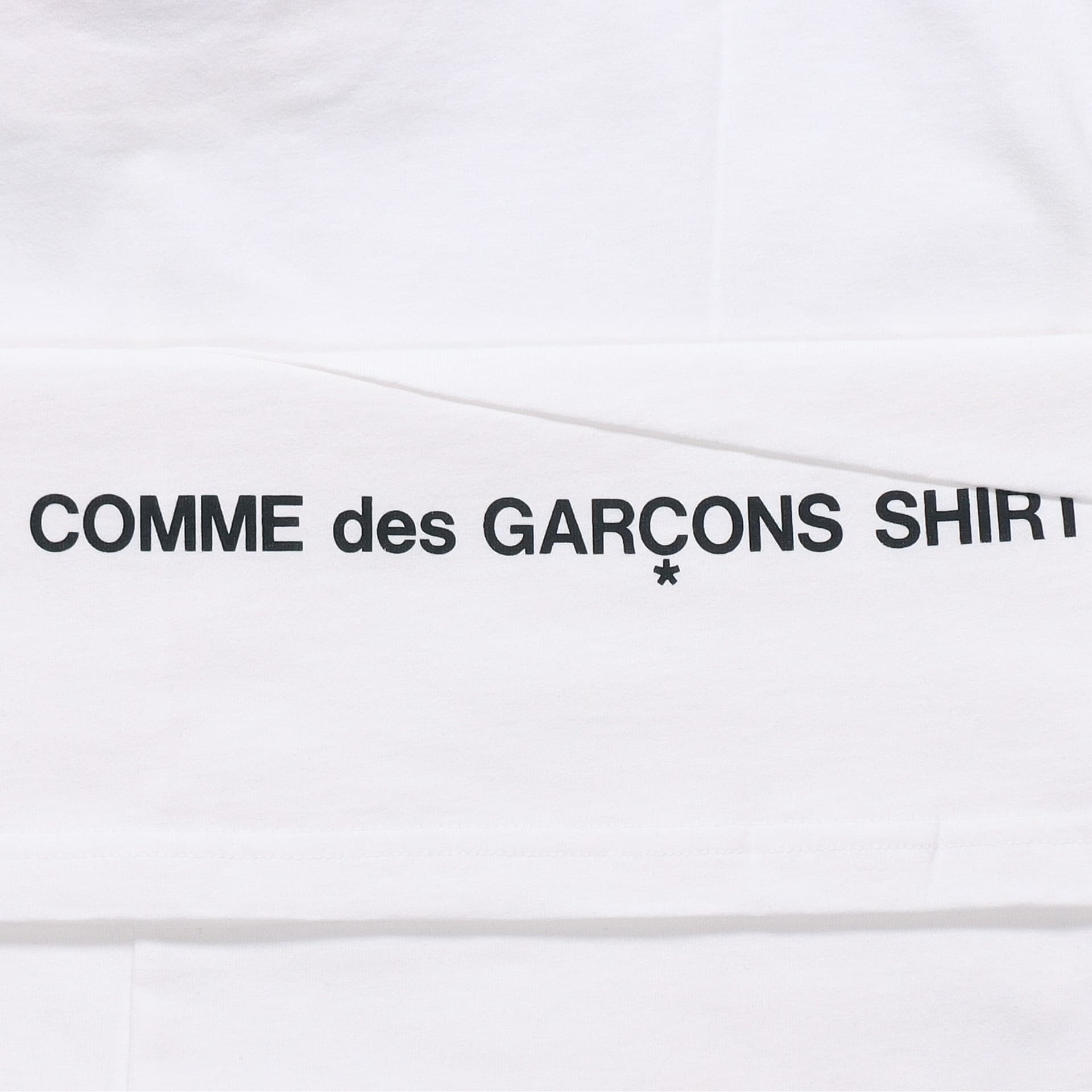 Футболка Supreme x Comme des Garcons SHIRT Split Box Logo Tee White - изображение 4