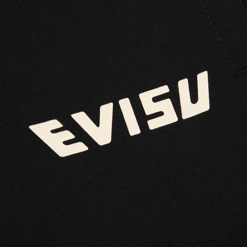 Тренировочные штаны EVISU 23SS Black Shorts - изображение 7