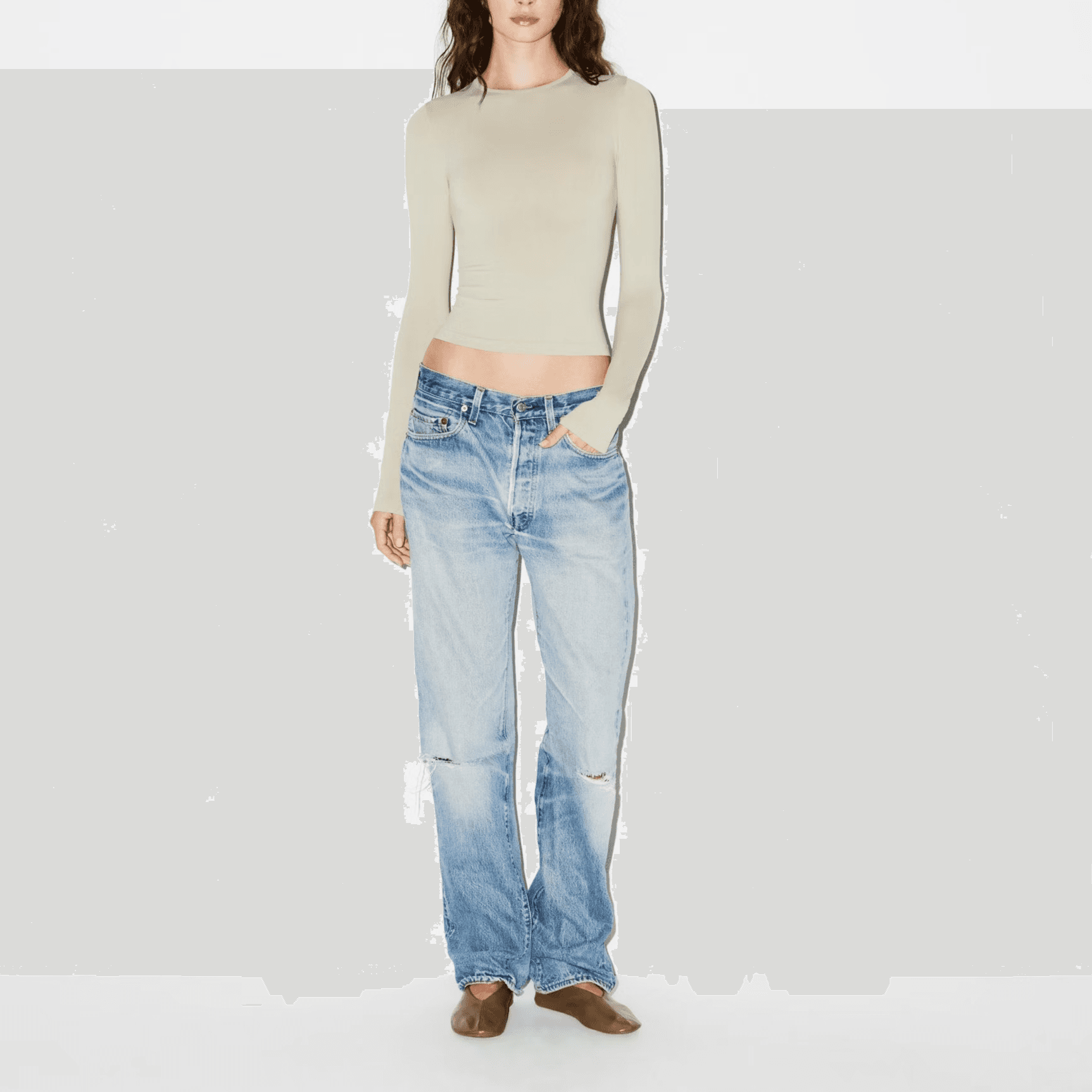 Кофта SKIMS SOFT SMOOTHING SEAMLESS LONG SLEEVE T-SHIRT FW25T - изображение 2