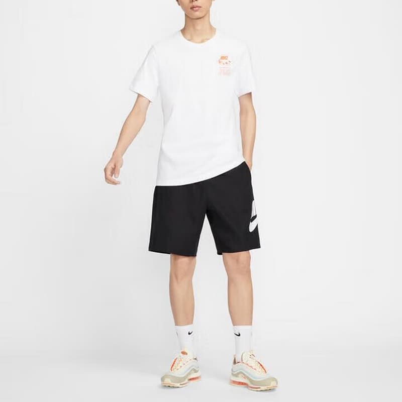 Тренировочные штаны Nike Logo Print Woven Shorts - изображение 4