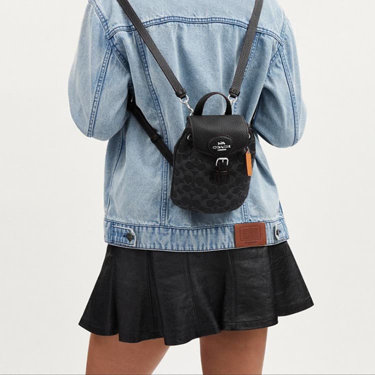Рюкзак COACH Amelia16 Black - изображение 5