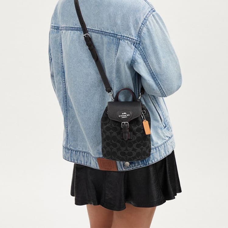 Рюкзак COACH Amelia16 Black - изображение 4