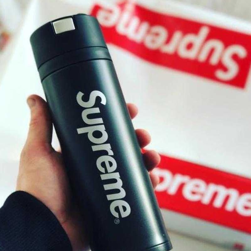 Supreme FW17 Zojirushi Stainless Steel Mug Black - изображение 3