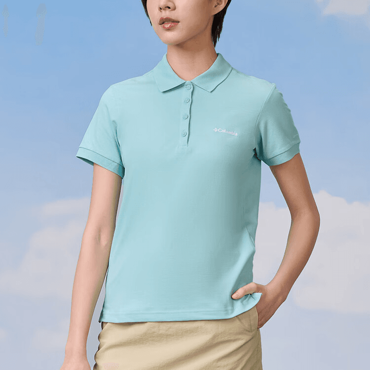 COLUMBIA Lakeside TRAIL™ Твёрдый PIQUE Поло Женское Зелёное - изображение 3