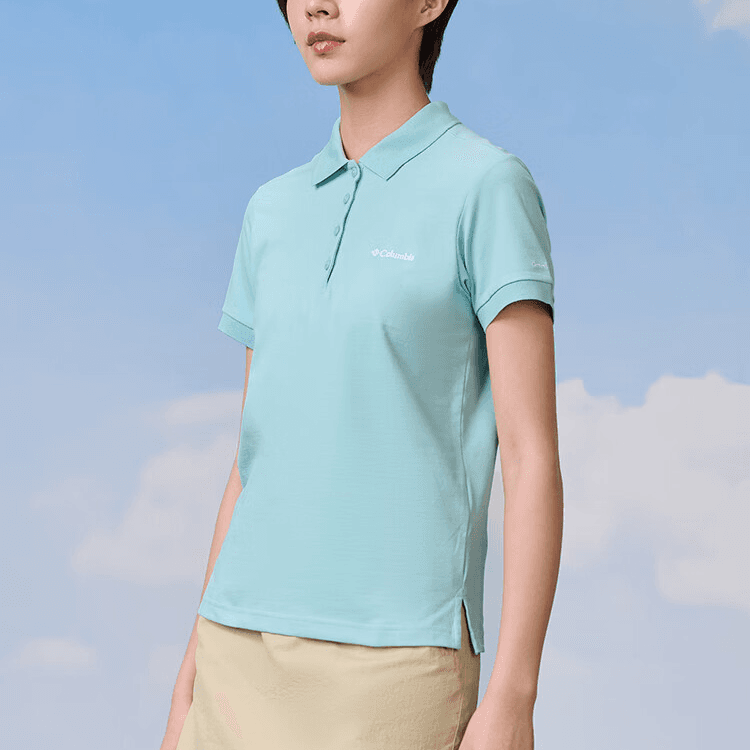 COLUMBIA Lakeside TRAIL™ Твёрдый PIQUE Поло Женское Зелёное - изображение 6
