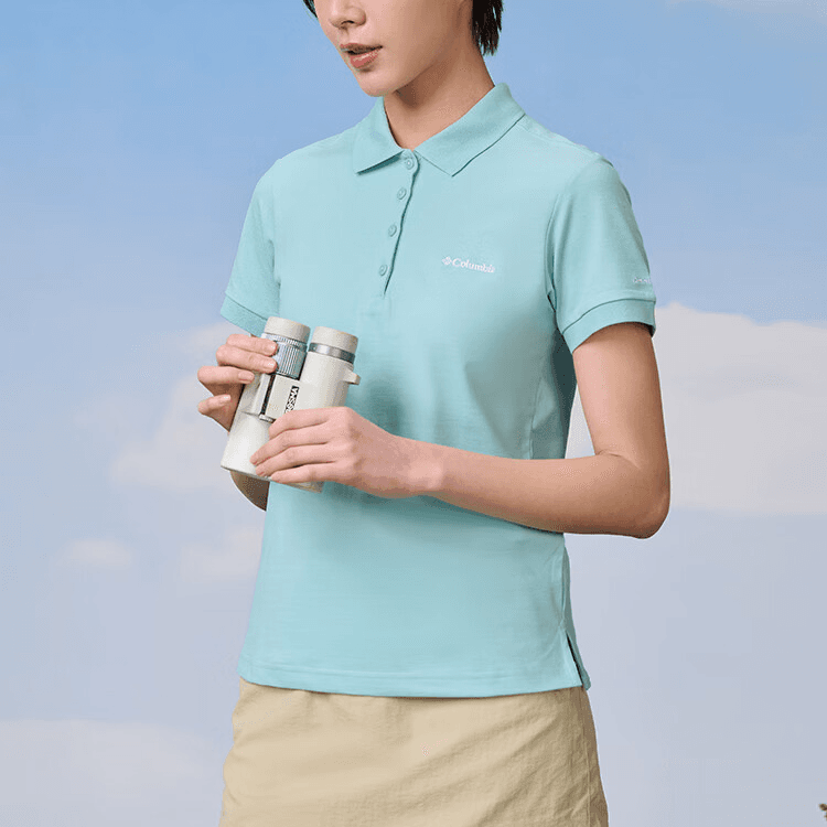 COLUMBIA Lakeside TRAIL™ Твёрдый PIQUE Поло Женское Зелёное - изображение 7