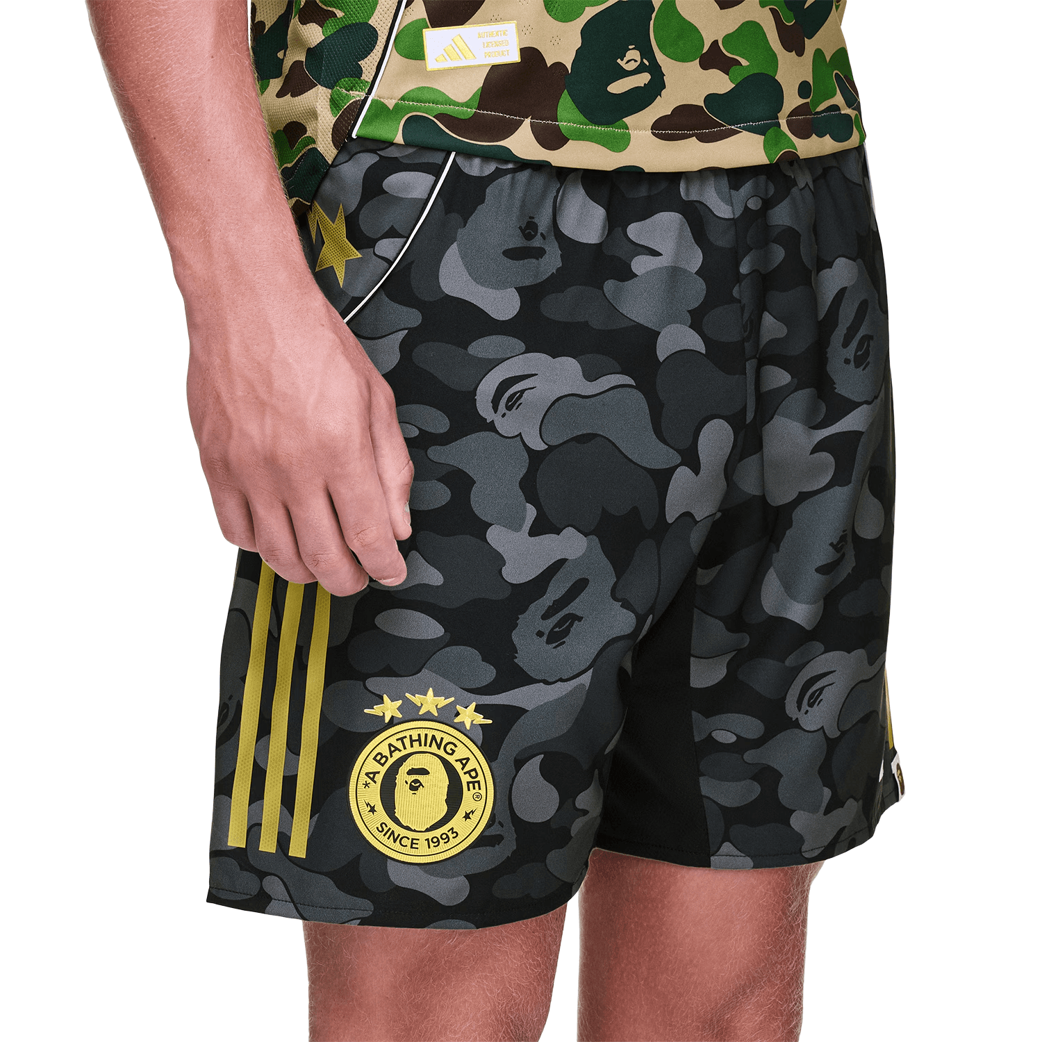 Тренировочные штаны adidas x A Bathing Ape FW25 FB Shorts - изображение 6