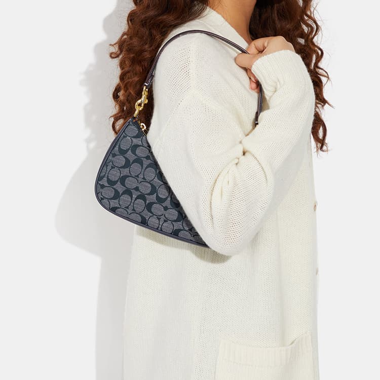Мини-сумка COACH Teri 25 Denim Blue - изображение 5