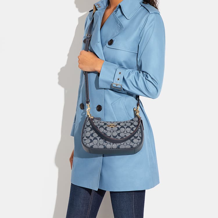 Мини-сумка COACH Teri 25 Denim Blue - изображение 4