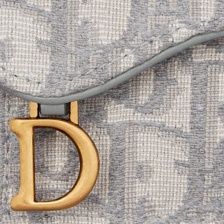 Портмоне Dior Saddle Oblique Card Holder Grey - изображение 5