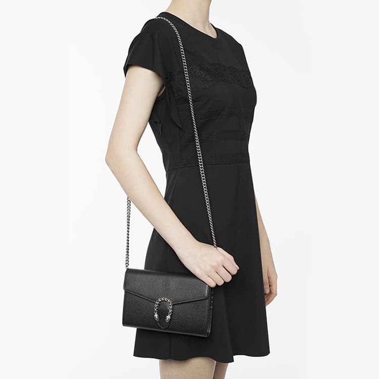 Сумка через плечо Gucci Dionysus Mini Black - изображение 13