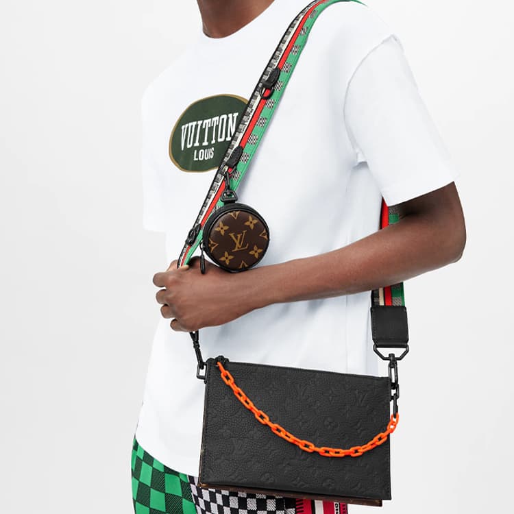 Сумка через плечо Louis Vuitton Virgil Tribute Round Bag Black - изображение 7