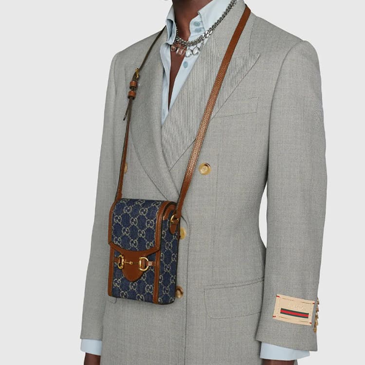 Сумка для телефона Gucci Horsebit 1955 - изображение 9