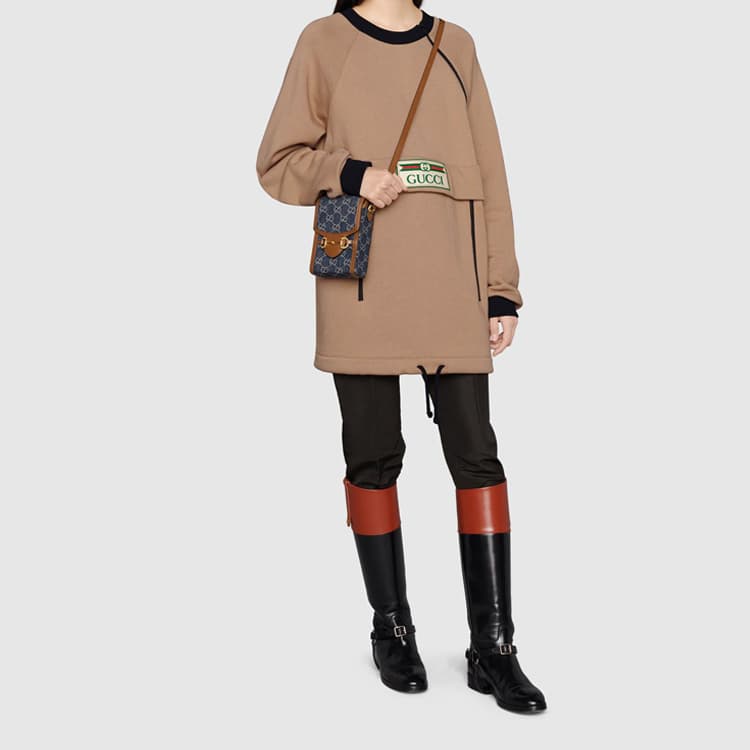 Сумка для телефона Gucci Horsebit 1955 - изображение 11