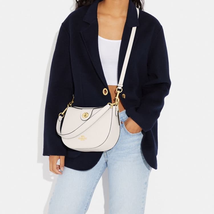 Мини-сумка COACH Ella Hobo 26 White - изображение 5