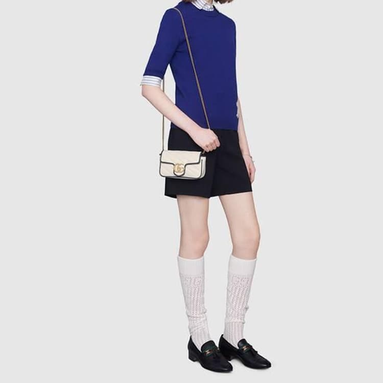 Сумка через плечо Gucci GG Marmont Super Mini - изображение 9