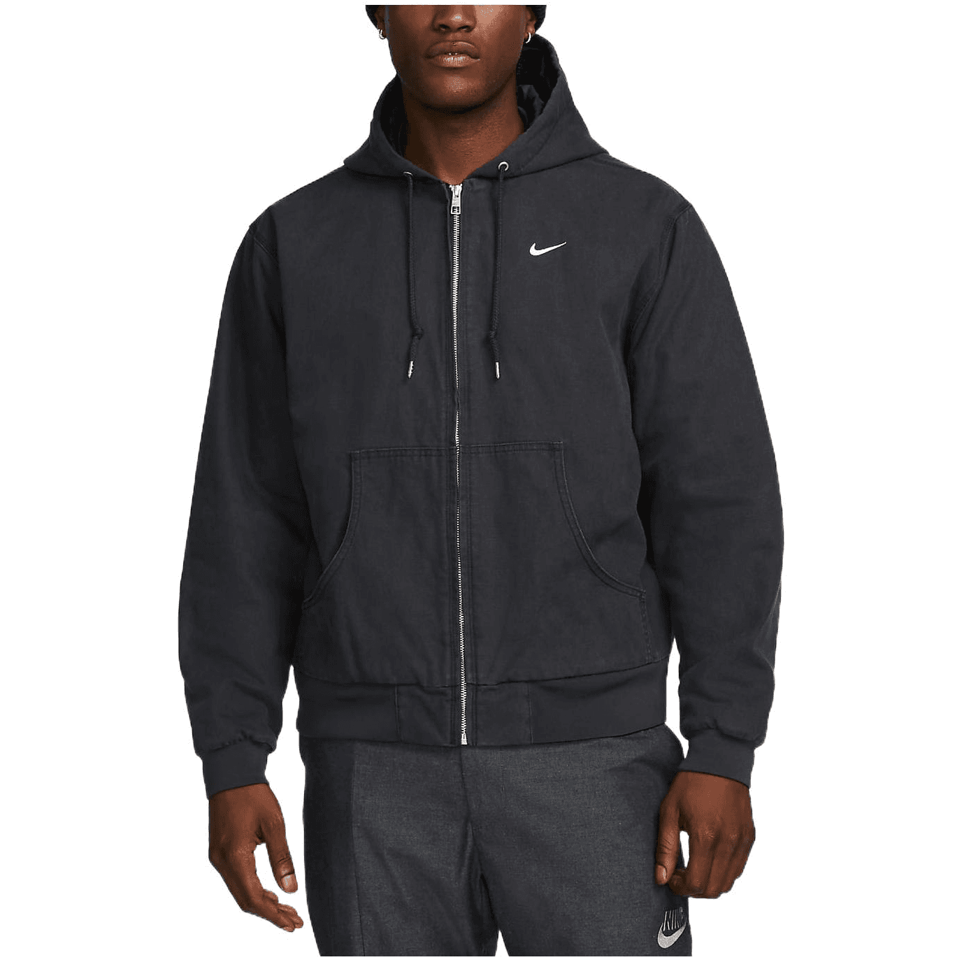 Куртка Nike Logo Zip Hoodie Black - изображение 4