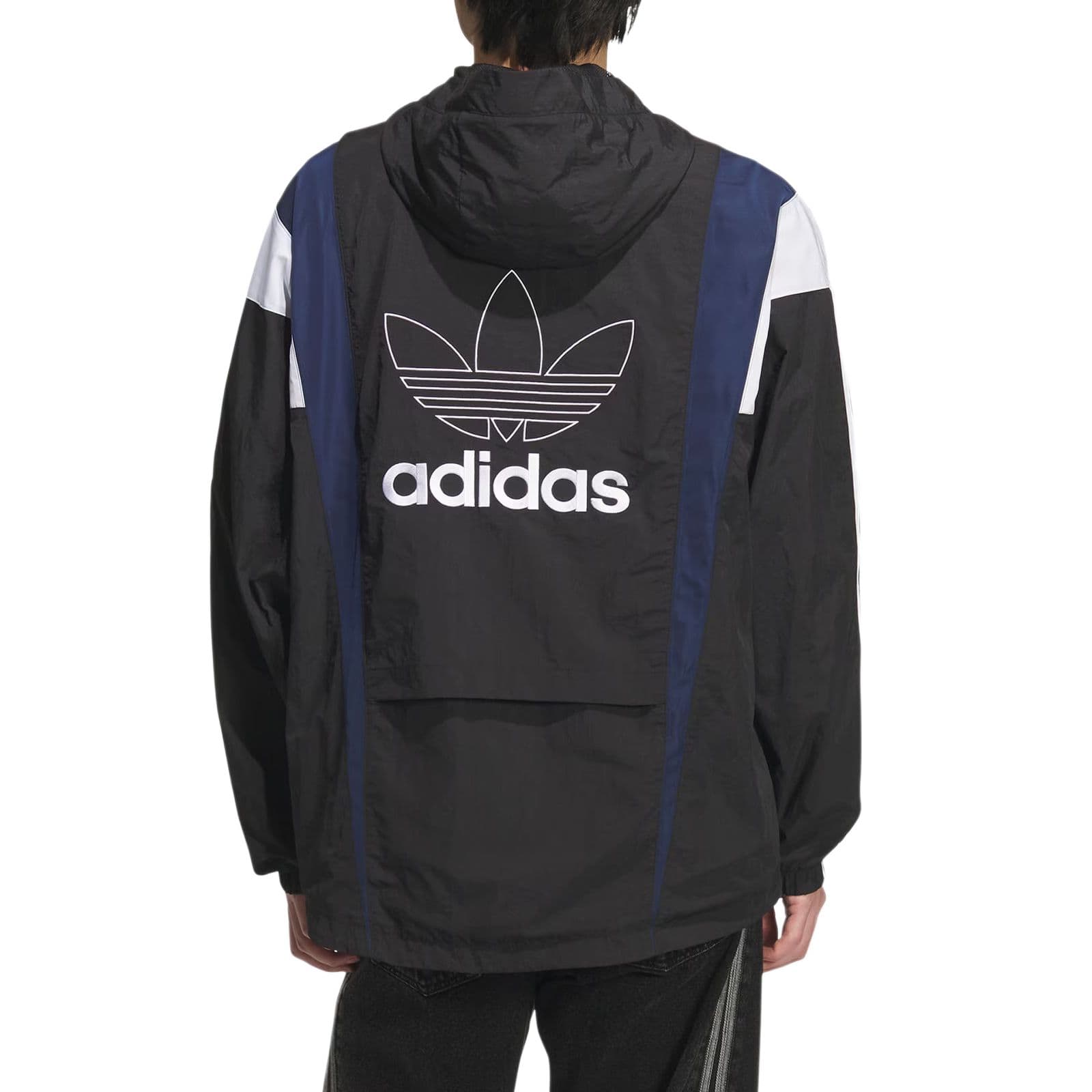 Куртка Adidas Originals WINDBREAKER Мужские Черные Куртки - изображение 4