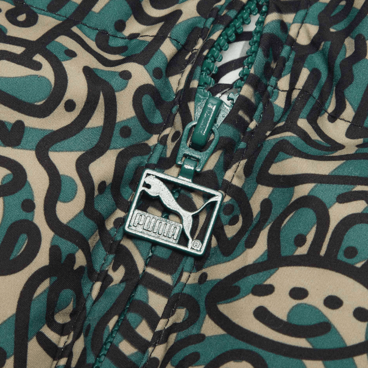 Зимняя куртка пуховик Puma Printed Padded Hoodie Jacket Green - изображение 3