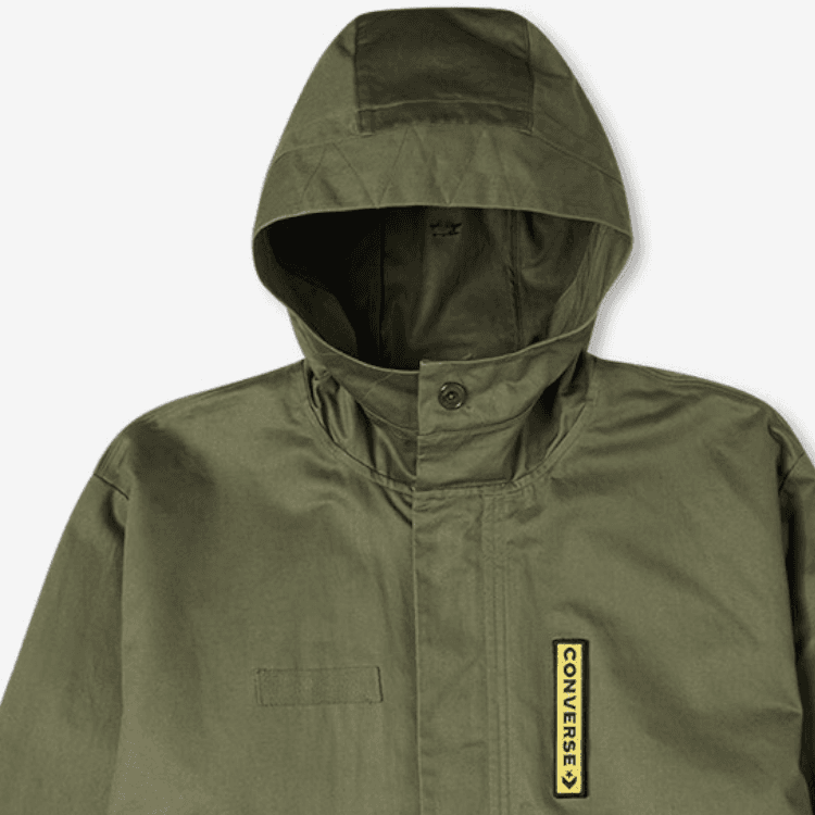 Зимняя куртка Converse Long Sleeve Down Jacket Green - изображение 5