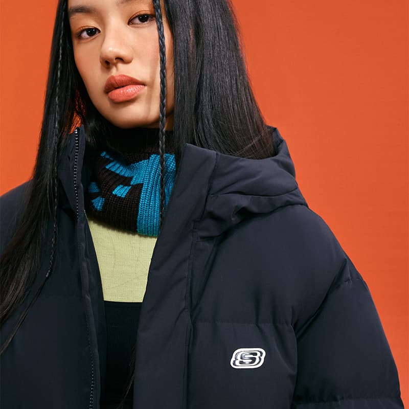 Зимняя куртка Skechers Heat Source Collection Пуховик Унисекс Угольный Черный - изображение 8