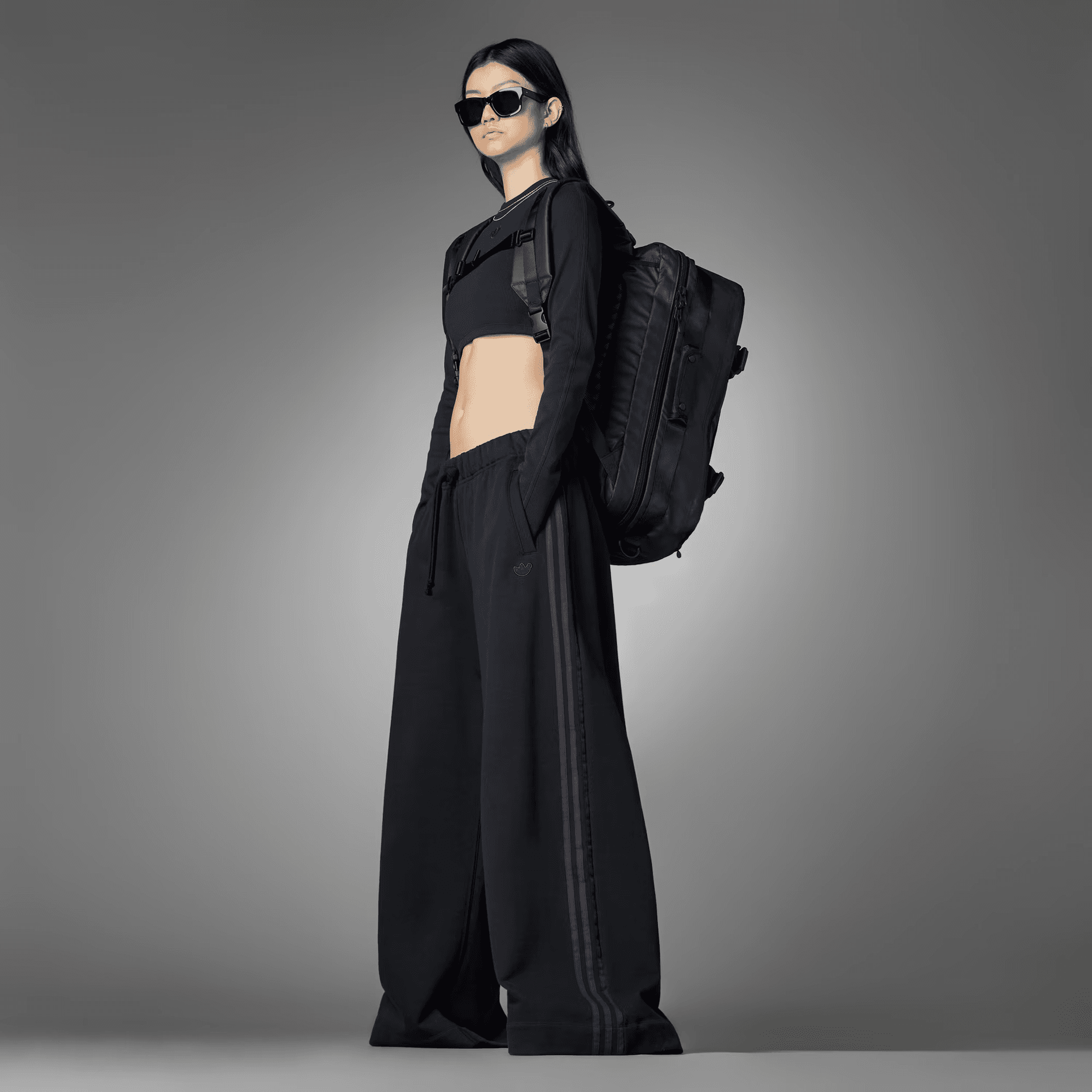 Штаны adidas Originals x Blue Version Wide Leg Pant Black - изображение 4