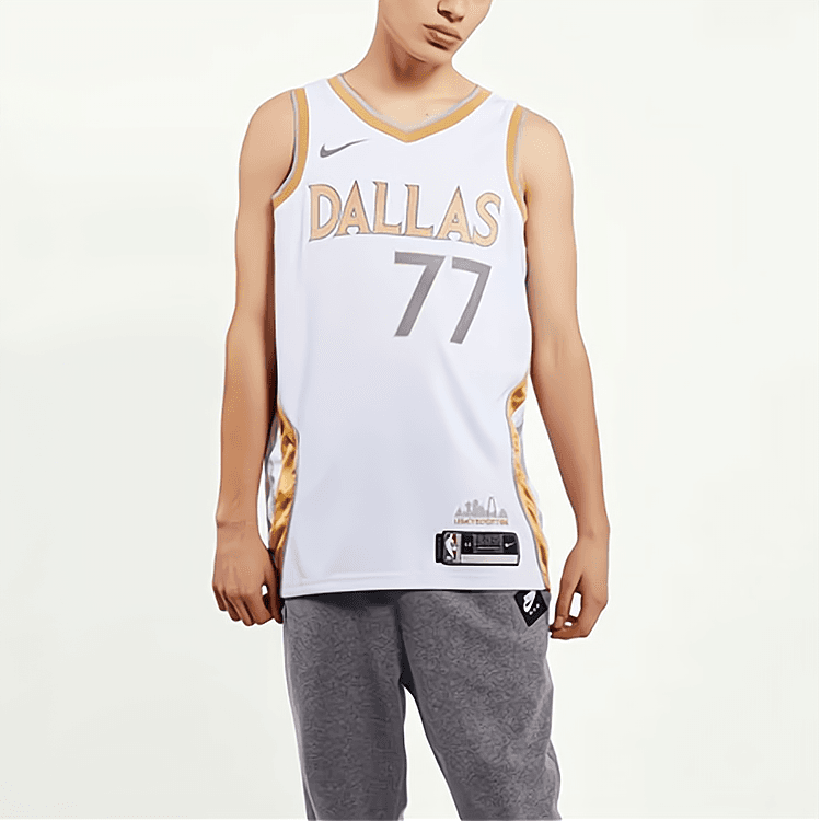 Баскетбольная майка Nike NBA Swingman Jersey Luka Doncic 77 White - изображение 5