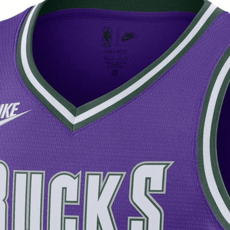 Баскетбольная майка Nike NBA Middleton Milwaukee Bucks SW Jersey 22 Purple - изображение 4