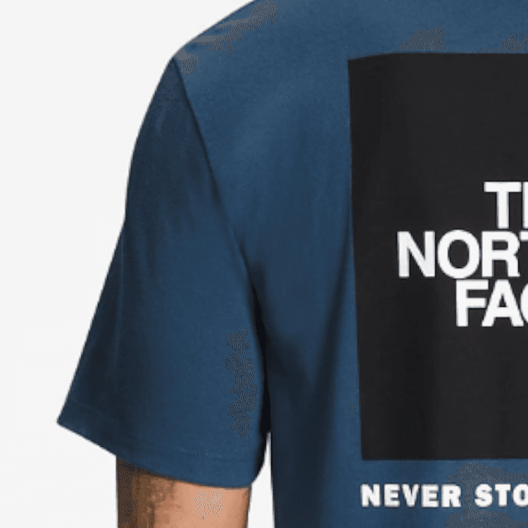 Футболка The North Face Logo T-Shirt Navy — фото 3