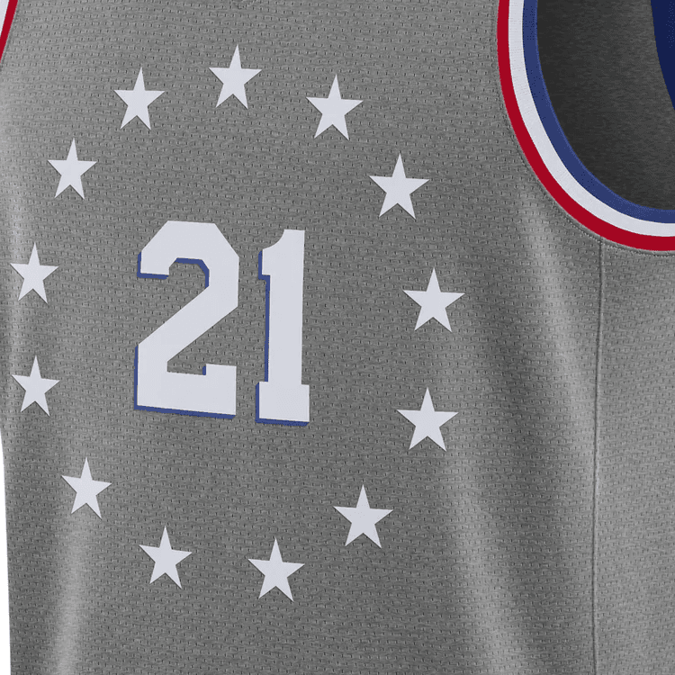 Баскетбольная майка Nike NBA Joel Embiid City Edition Jersey - изображение 4