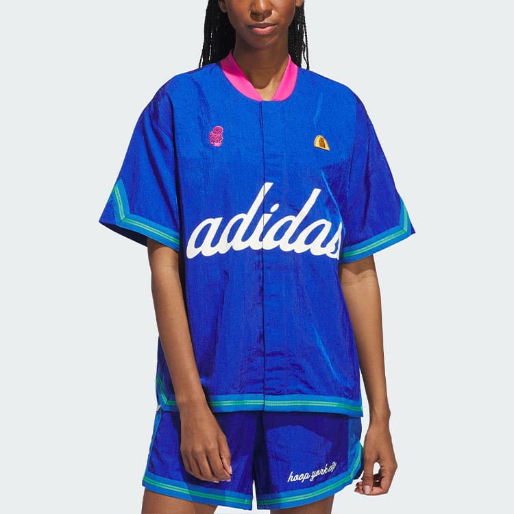 adidas originals HOOP YORK CITY WARM-UP TOP logo - изображение 4