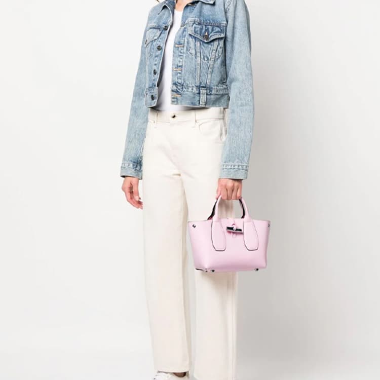 Сумка LONGCHAMP Roseau Pink - изображение 5