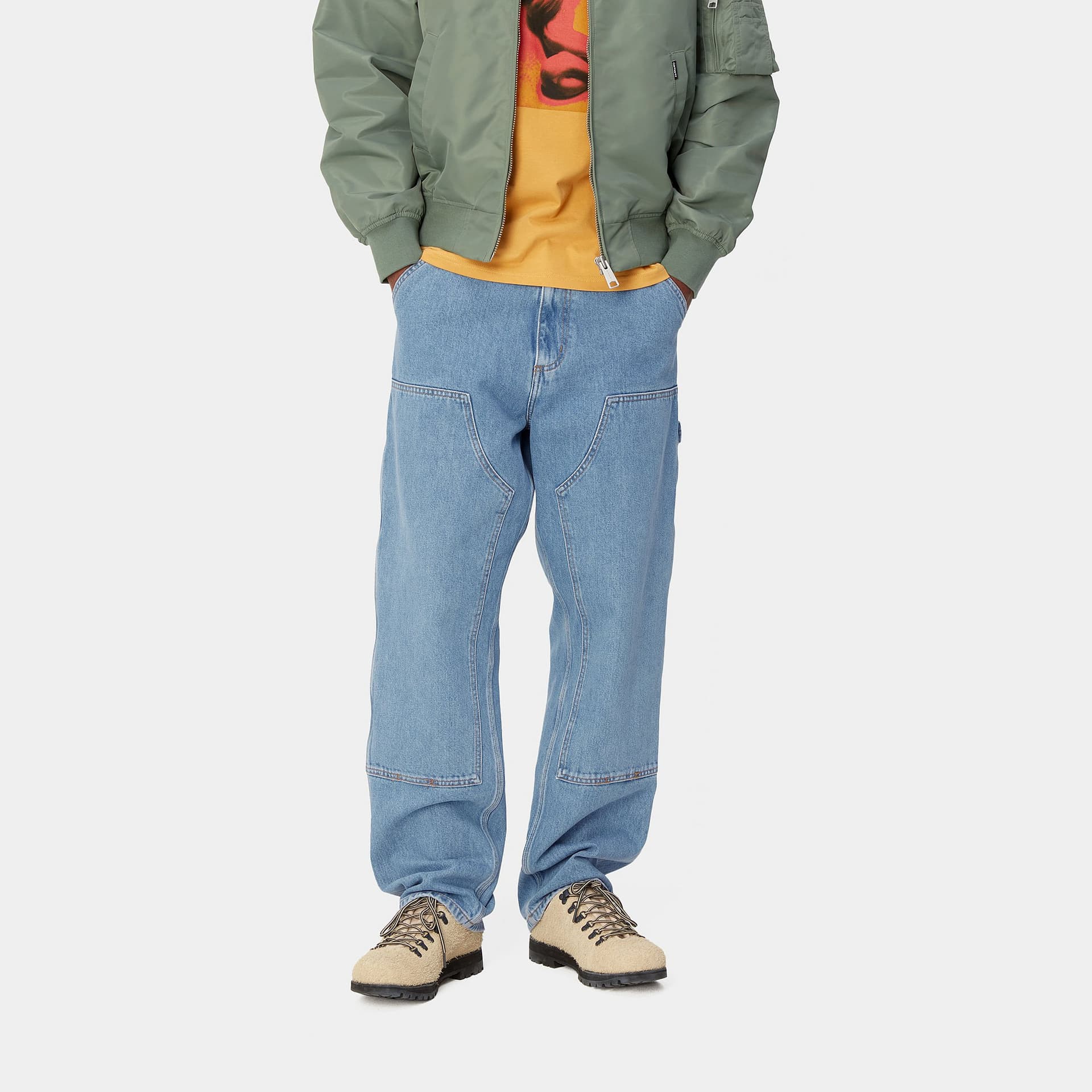 Штаны Carhartt WIP Jeans Blue — фото 4