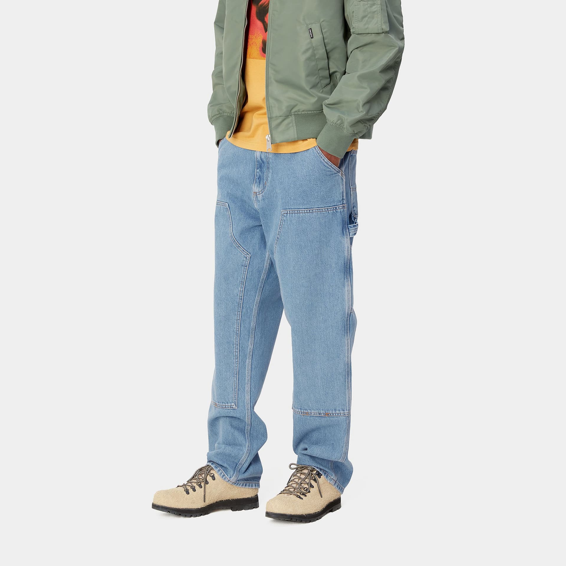 Штаны Carhartt WIP Jeans Blue — фото 6