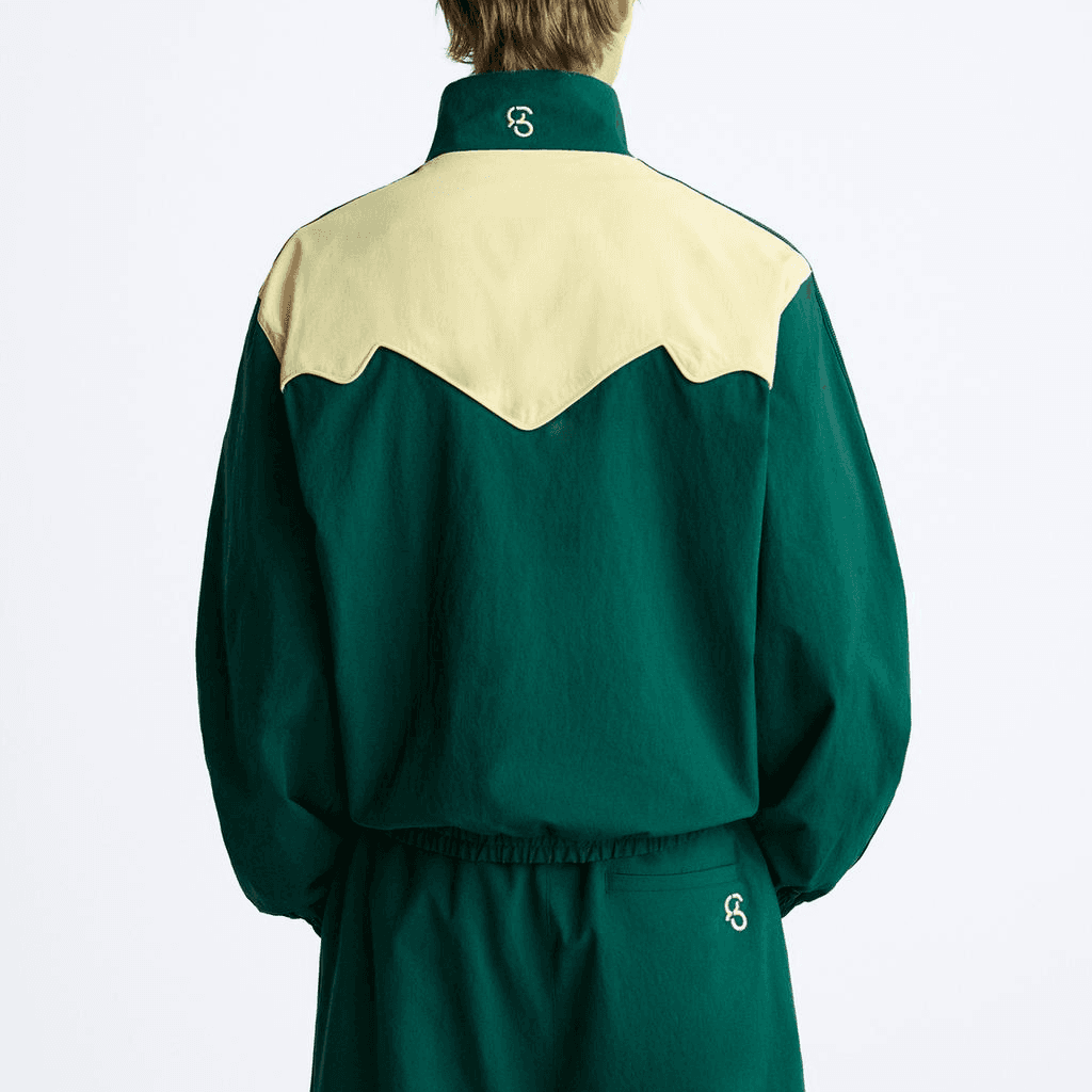 Куртка ZARA Casual Stand Collar Jacket Green - изображение 4