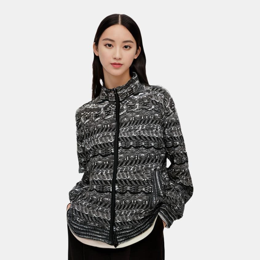 Зимняя куртка пуховик Supreme FW21 Week 13 x Missoni Reversible Knit Jacket - изображение 4