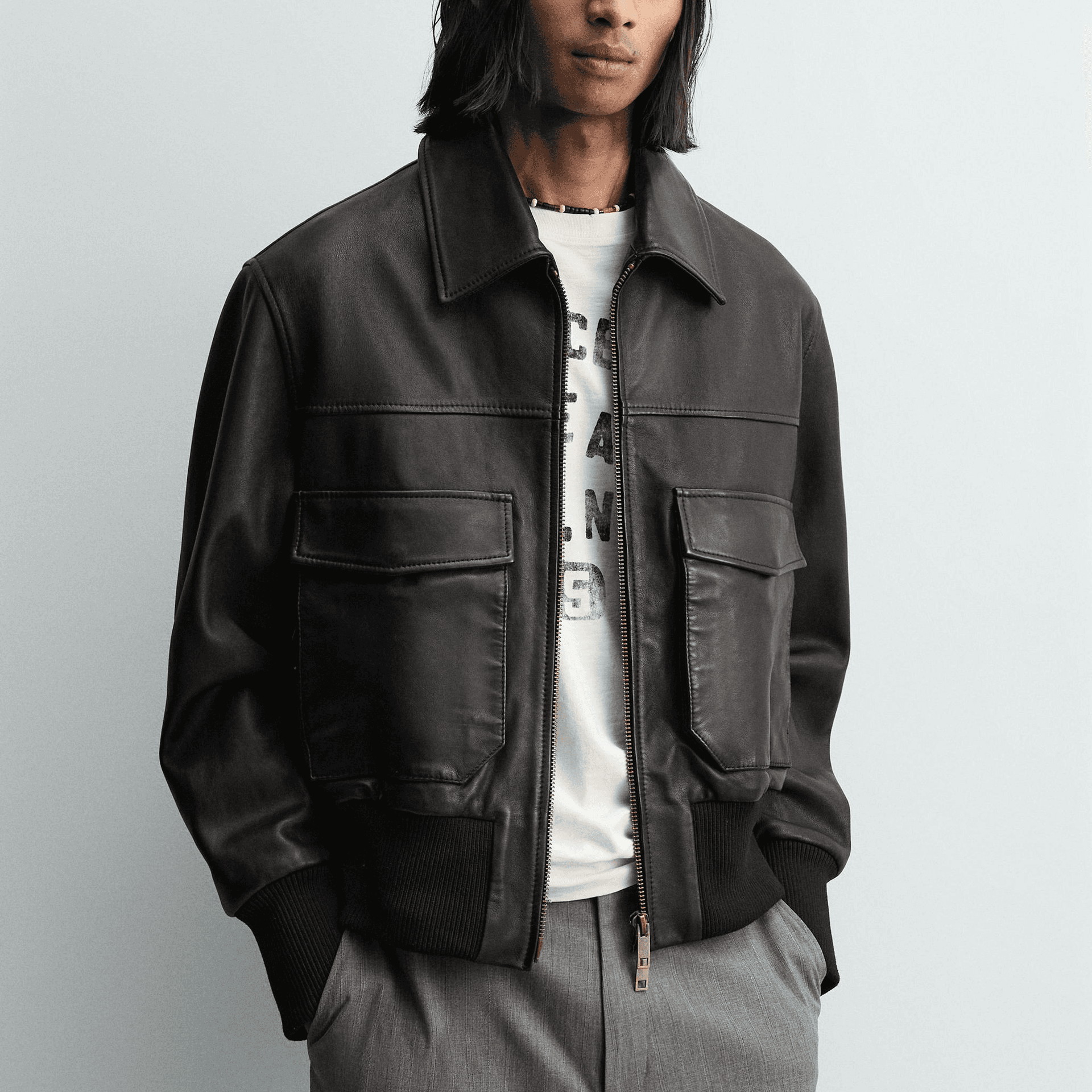 Кожаная куртки ZARA LIMITED EDITION - изображение 5